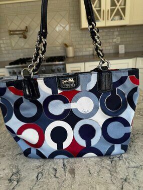 RARE Coach Blue Shoulder Bag